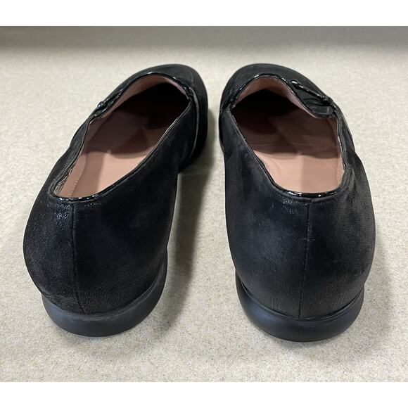 Beautifeel Plie Black Sparkle Suede Loafer Flats Made In Israel Women’s Size 11 - Picture 3 of 11
